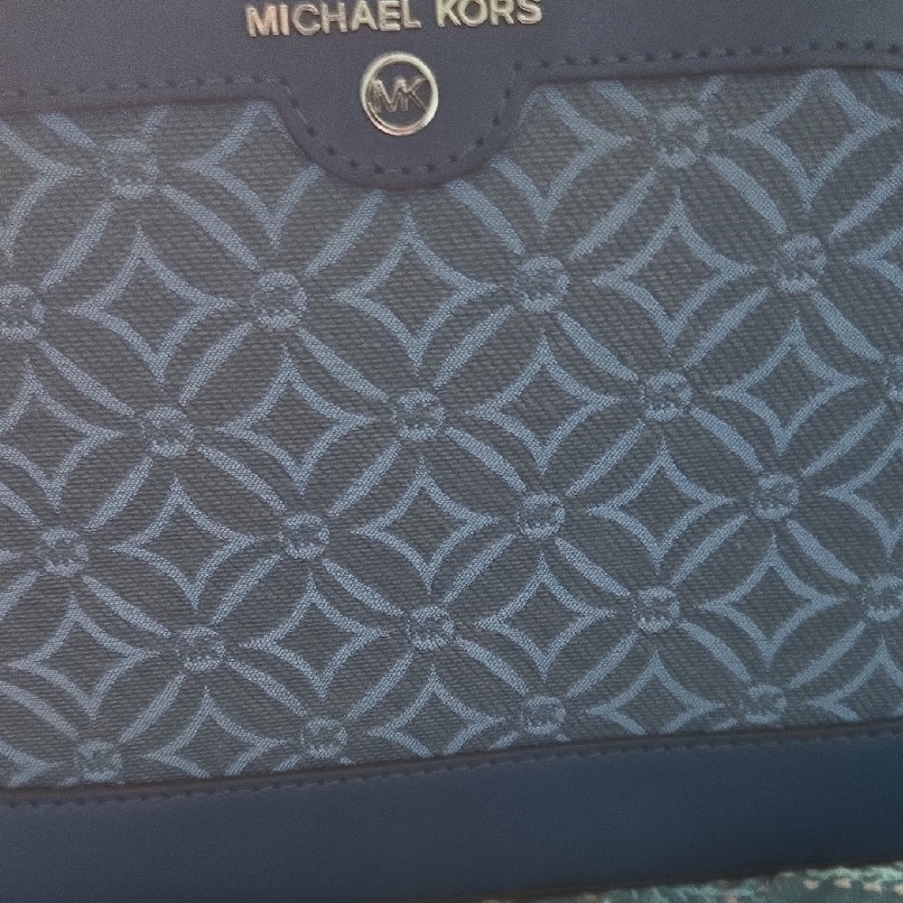 Michael Kors Blue Patterned Tote
